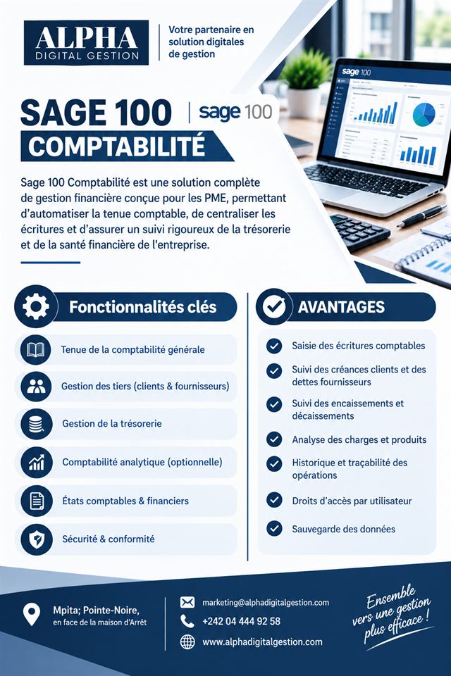 Flyer Sage 100 Comptabilité